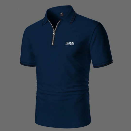 Business Zippered Poloshirt