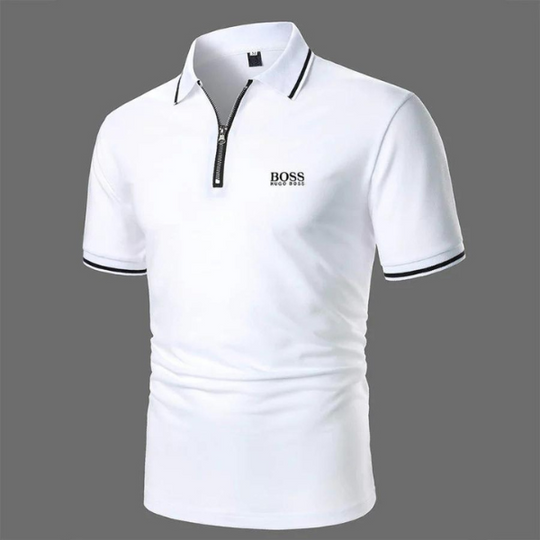 Business Zippered Poloshirt